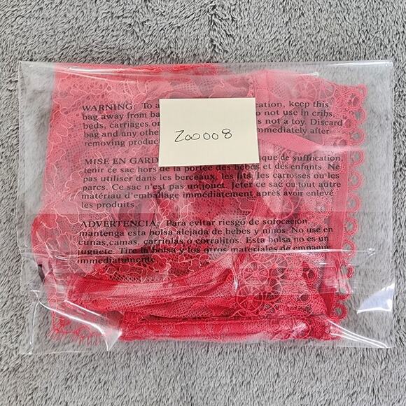 NEW Victoria's Secret Bralette 32D Pink Coral Very Sexy High Neck Lace Underwire - Picture 8 of 8